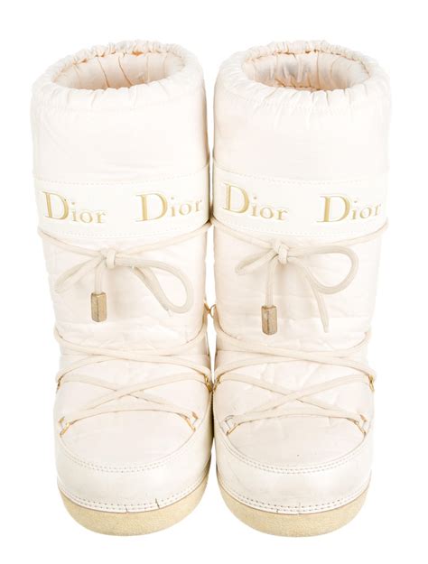 dior moon boots size 35-37|christian dior white moon boots.